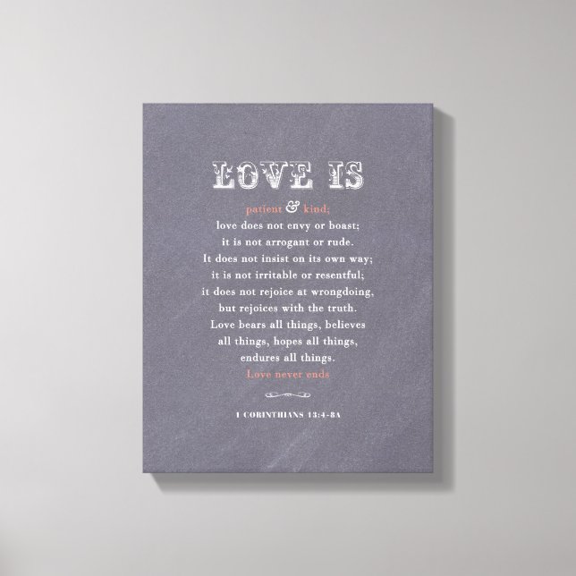 Love is...Wrapped Canvas Print (Front)