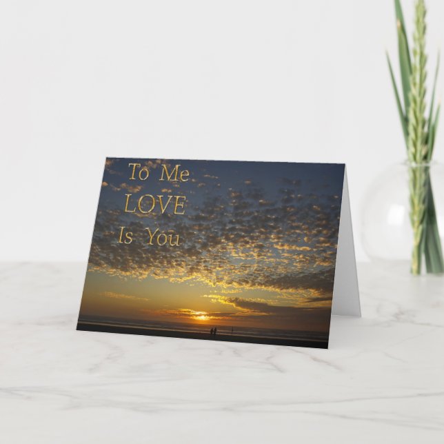 love is you, anniversary card (Front)