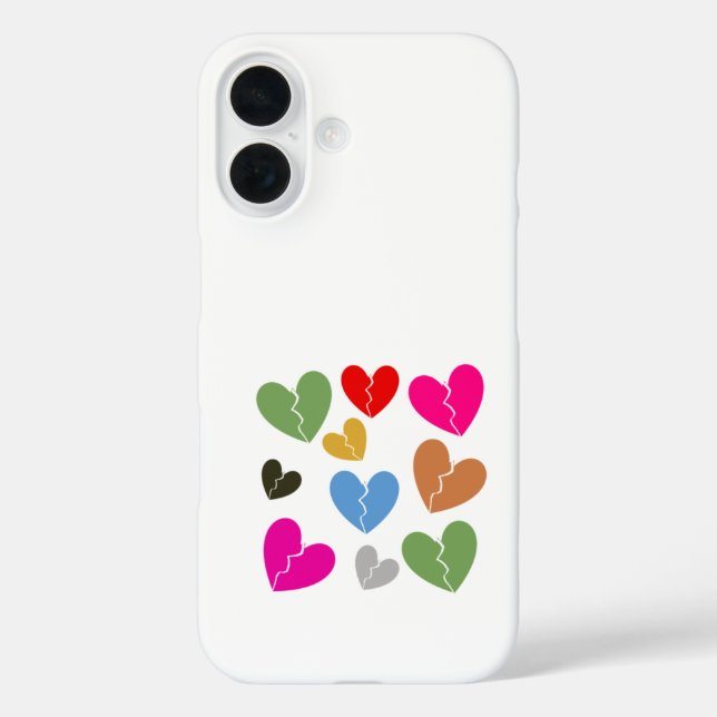 Love Isn’t Always a Fairytale: Vivid Broken Hearts Case-Mate iPhone Case (Back)