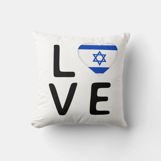 Love - Israel Flag Cushion (Front)