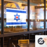 Love Israel, Red Heart & Israeli Flag patriots Window Cling<br><div class="desc">Window Cling /Decals: Patriotic Israel with Red Heart & Israeli Flag - love my country,  travel,  holiday,  weddings,  patriots /sports fans</div>