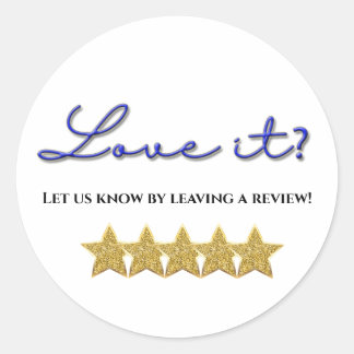 Love it five stars review sticker