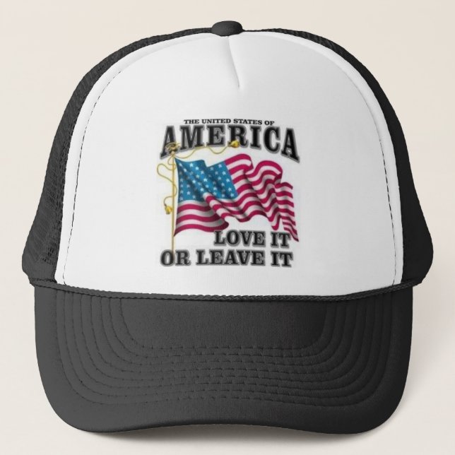 Love it or leave it trucker hat (Front)