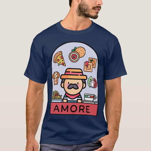 Love Italian Food T-Shirt (Front)