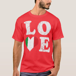 Love Italy Flag Italia Italian Heritage Family T-Shirt