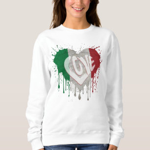 Love Italy Flag Sweatshirt