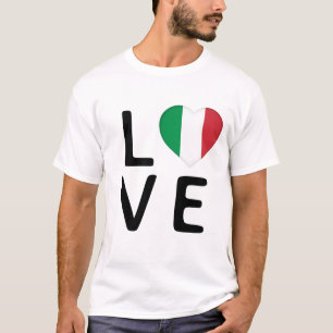 Love - Italy Flag T-Shirt