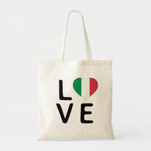 Love - Italy Flag Tote Bag