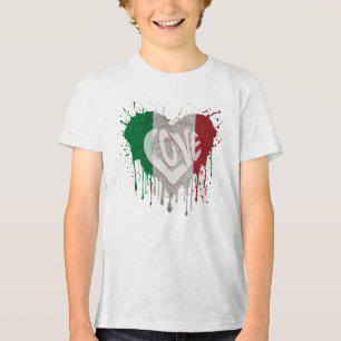Love Italy Flag Tri-Blend Shirt