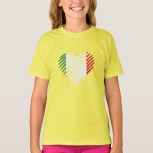Love Italy Heart Italia Shirt Italian Roots