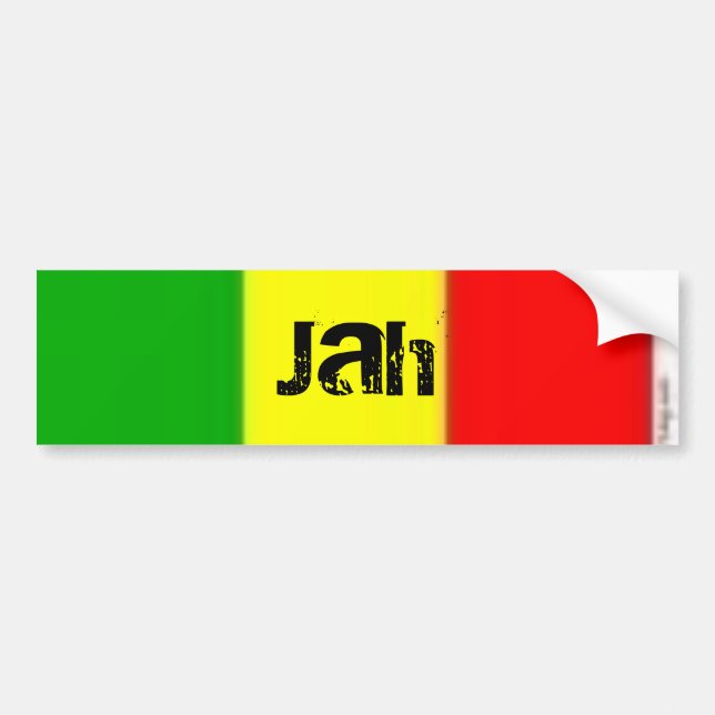LOVE, Jah Bumper Sticker (Front)