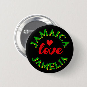 Love Jamaica 6 Cm Round Badge