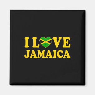 Love Jamaica Heart Proud Jamaican Jamaica Independ Magnet
