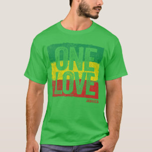 Love Jamaica Reggae Vintage Womens Mens Jamaican S T-Shirt