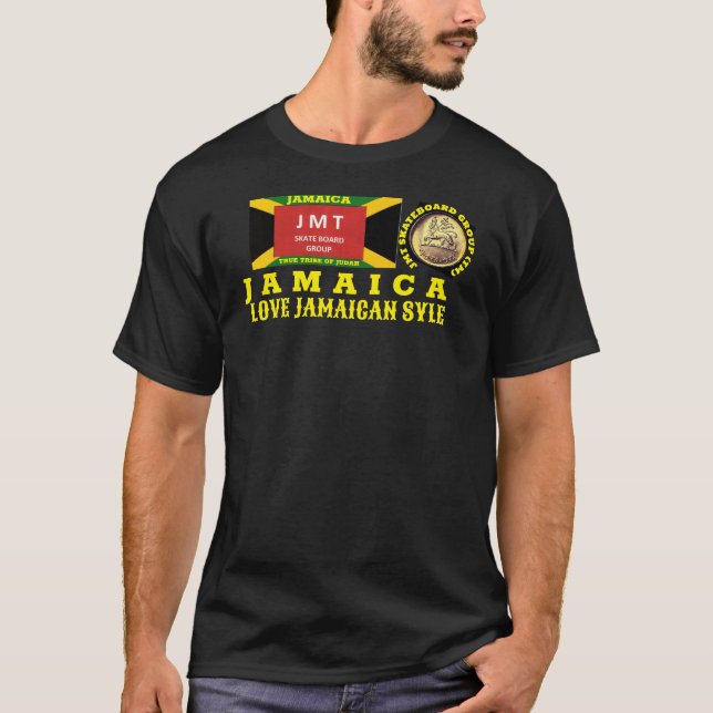 LOVE JAMAICAN STYLE Basic Dark T-Shirt (Front)