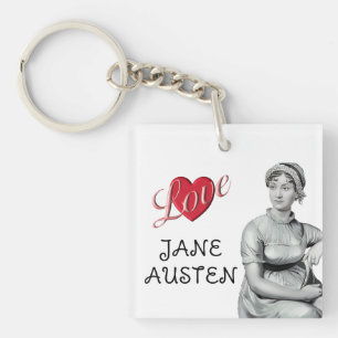 LOVE JANE AUSTEN KEY RING
