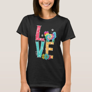 Love Japanese Chin Tie Dye Rainbow Japanese Chin T-Shirt