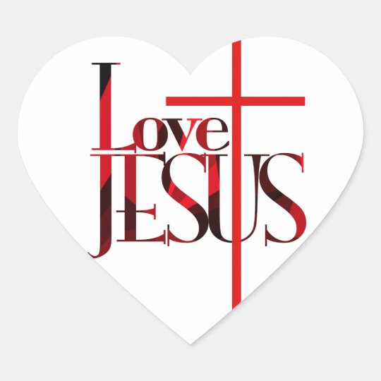 pics Love Heart Cross Jesus Photos love jesus and the cross heart sticker