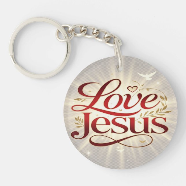 Love Jesus Key Ring (Front)