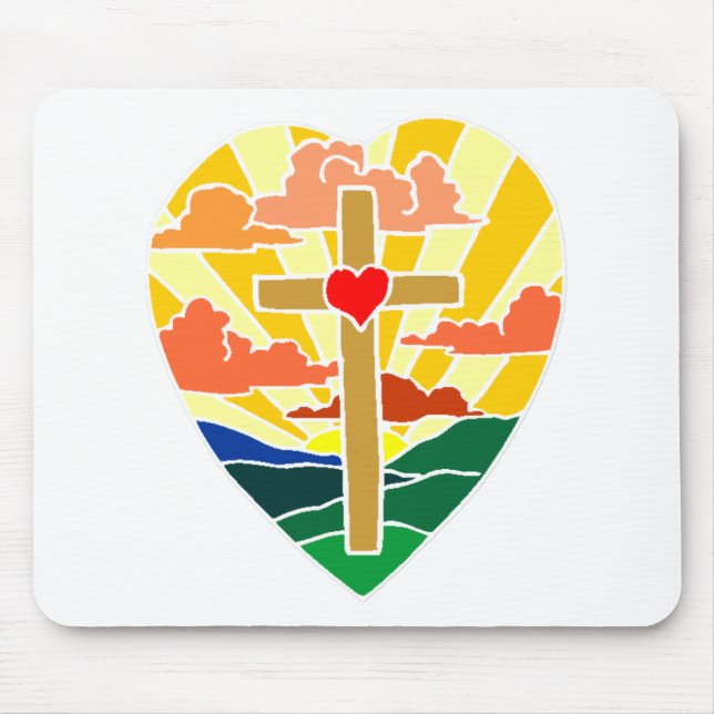 Love Jesus Mouse Mat (Front)