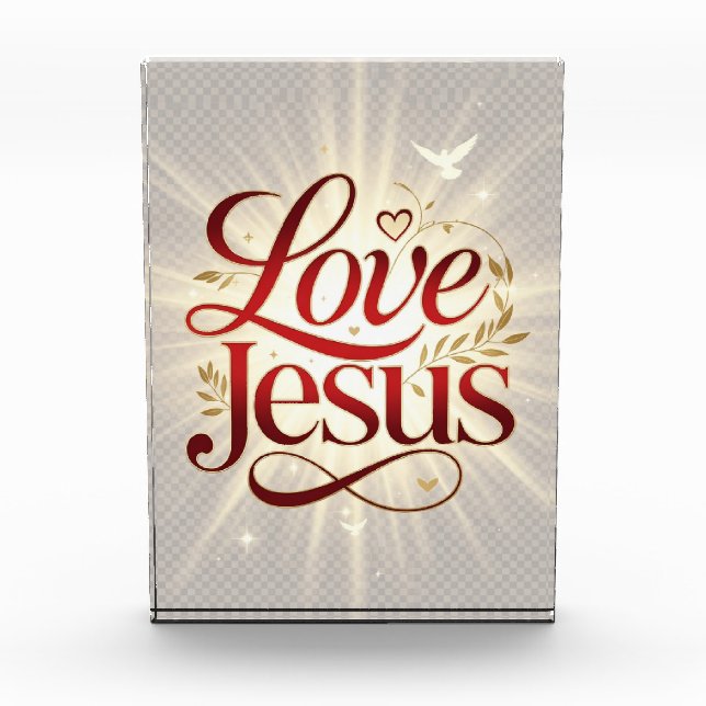 Love Jesus Photo Block (Front)