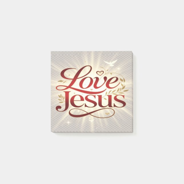 Love Jesus Post-it Notes (Front)