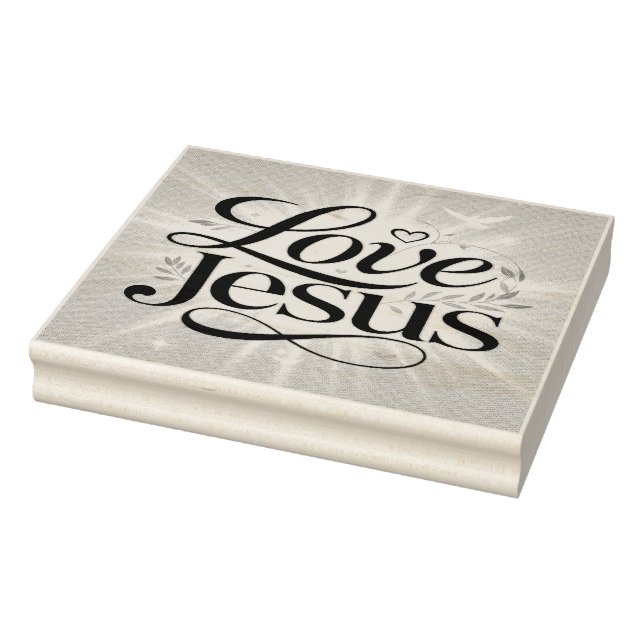 Love Jesus Rubber Stamp (Stamp)