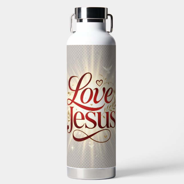 Love Jesus Water Bottle (Front)