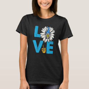 Love Jewish Gnomes Daisy Happy Hanukkah Pajamas Ch T-Shirt