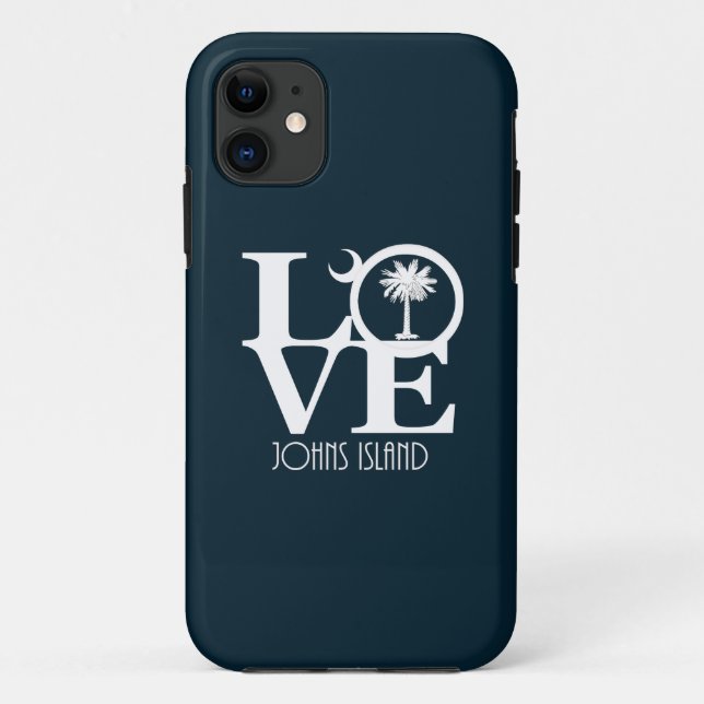 LOVE Johns Island, South Carolina Case-Mate iPhone Case (Back)
