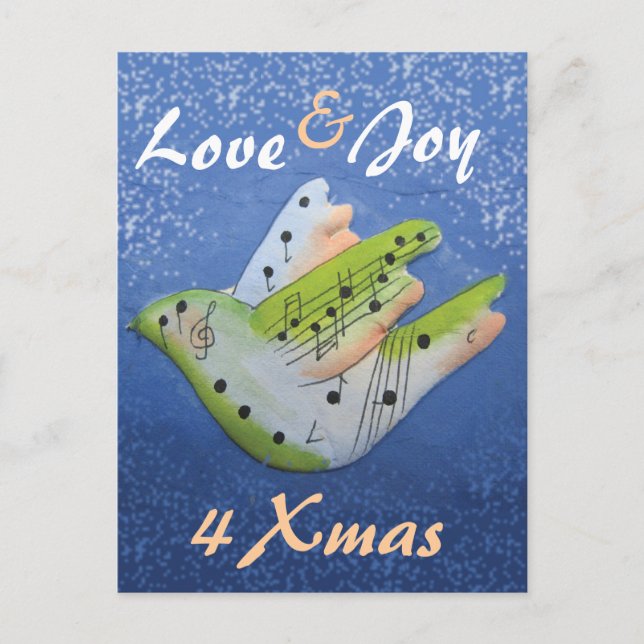 Love  & Joy 4 Xmas postcard (Front)
