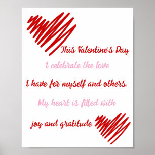 Love Joy And Gratitude Poster
