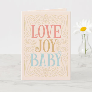 Love Joy Baby - New Baby Congratulations Card