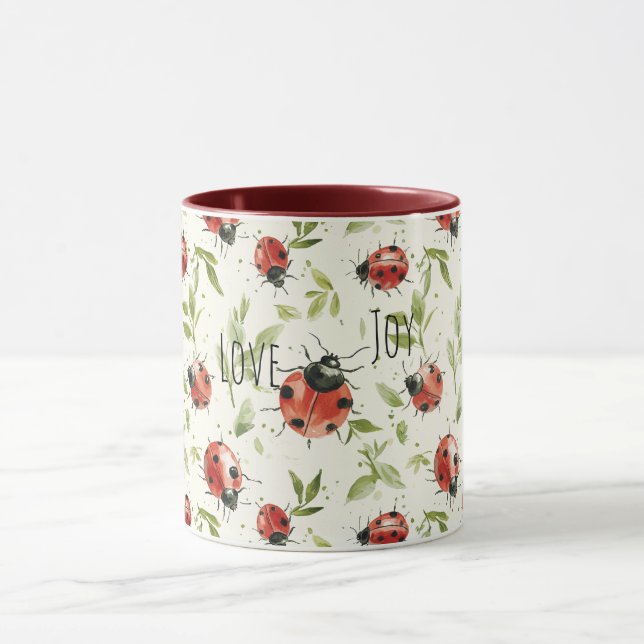 Love Joy Ladybugs Mug (Center)