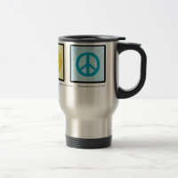Love Joy Peace Christian travel mug