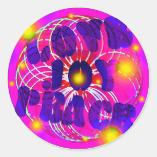 Love, Joy, Peace Classic Round Sticker