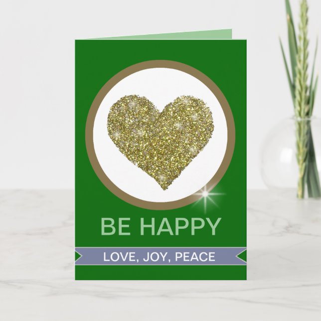 LOVE JOY PEACE HOLIDAY CARD (Front)