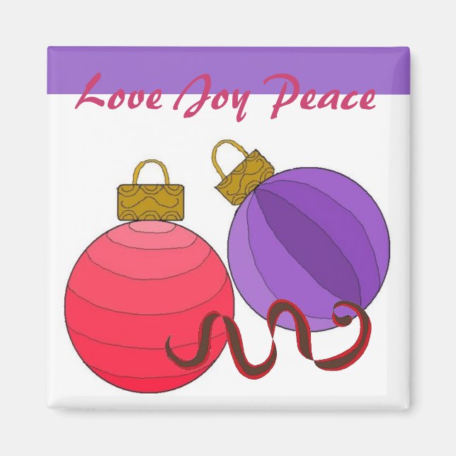 Love Joy Peace Magnet (Front)