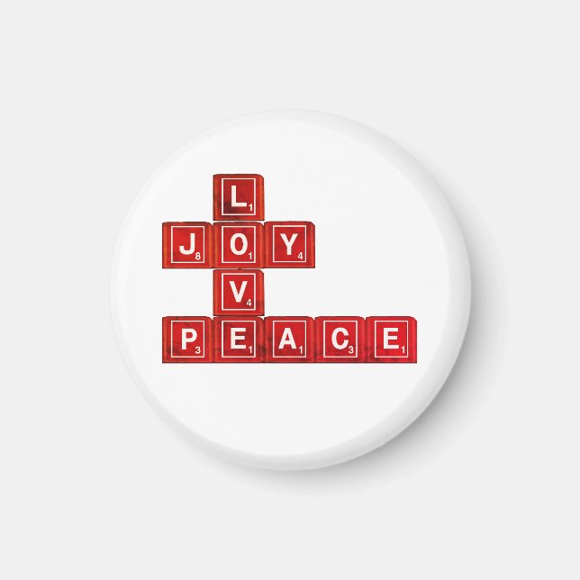 Love Joy Peace Magnet (Front)