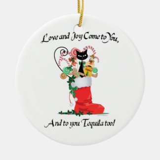 Love & Joy & Tequila Christmas Ornament