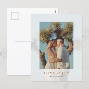 Love & Joy Vellum Overlay Holiday Photo Card