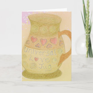 Love Jug Fun Art Greeting Card