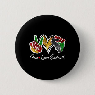 Love Juneteenth Black Pride Freedom 4th Of July 1 6 Cm Round Badge