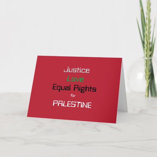 Love/Justice Inspirational Note Card (Front)