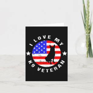 Love K9 Veteran - Military Police Dog Performance Card
