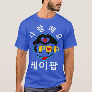 ♪♥Love K-Pop Stylish Men's Basic Dark Basic T♥♫ T-Shirt
