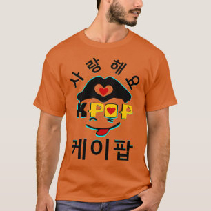 ♪♥Love K-Pop Stylish Men's Basic Dark Basic T♥♫ T-Shirt