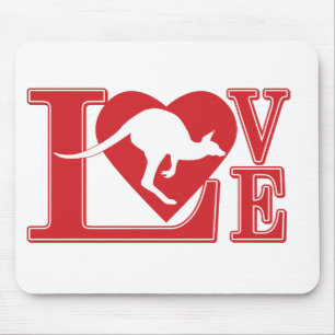 Love-Kangaroo Mouse Mat