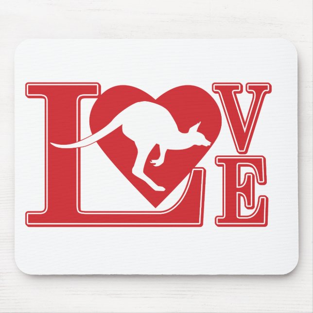 Love-Kangaroo Mouse Mat (Front)