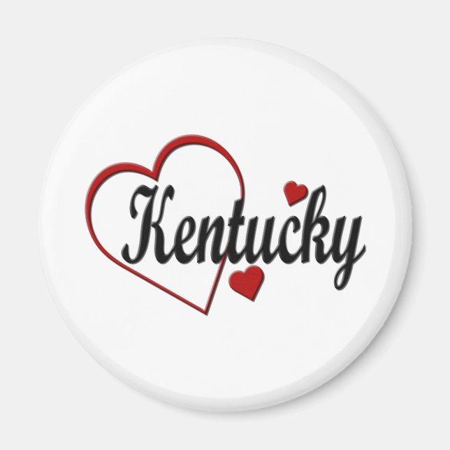 Love Kentucky Hearts Magnet (Front)